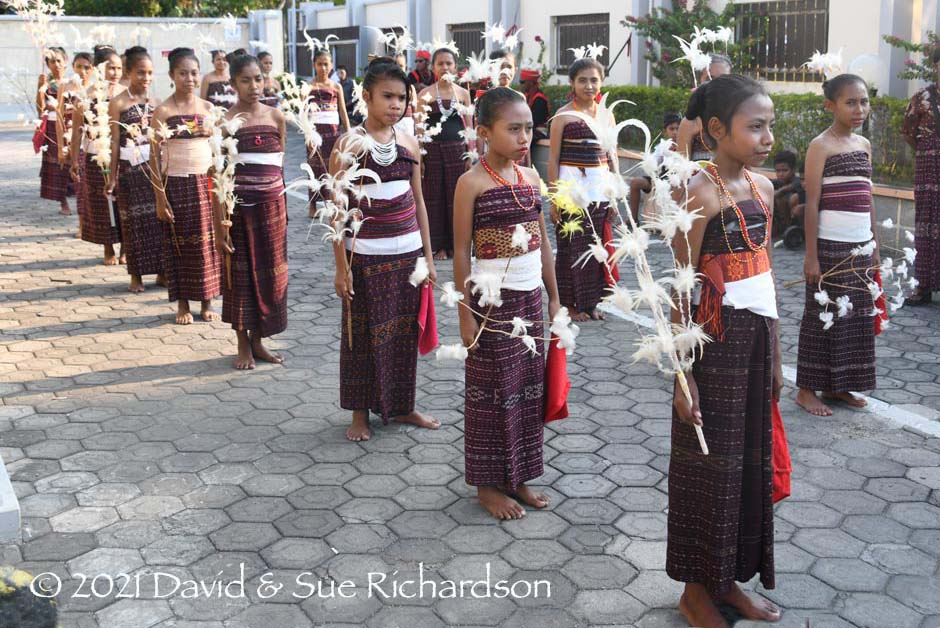 Description: Young dancers from Baipito wear similar festival costumes today