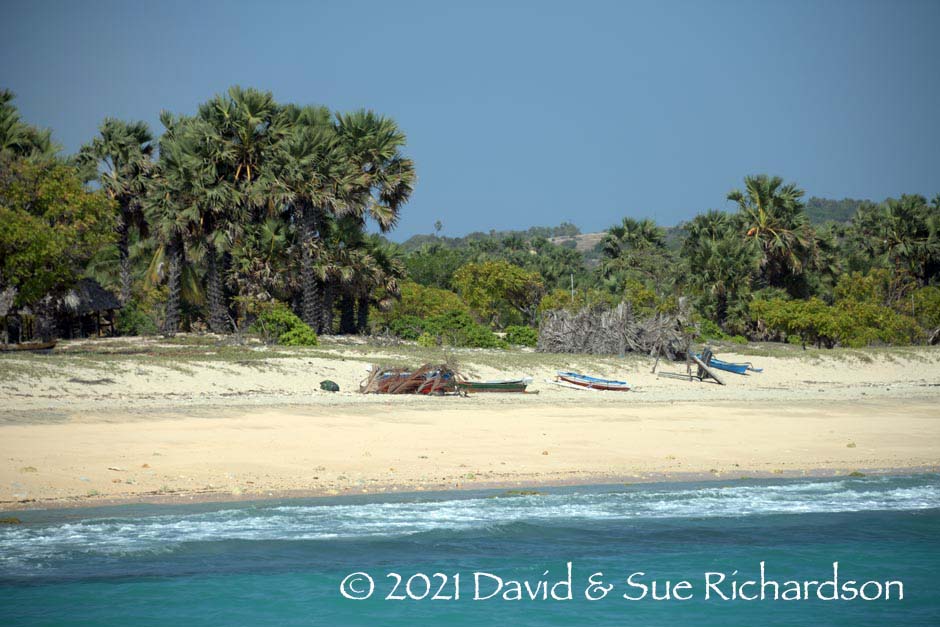 Description: A beach on the north coast of Raijua