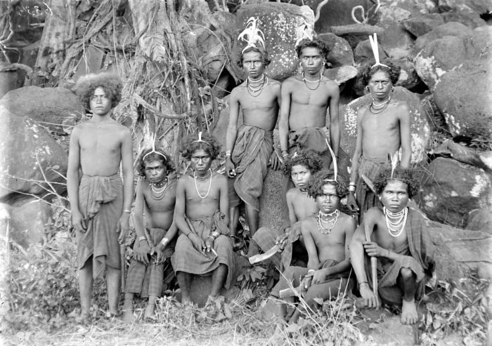 Description: young men at kampong Wairunu