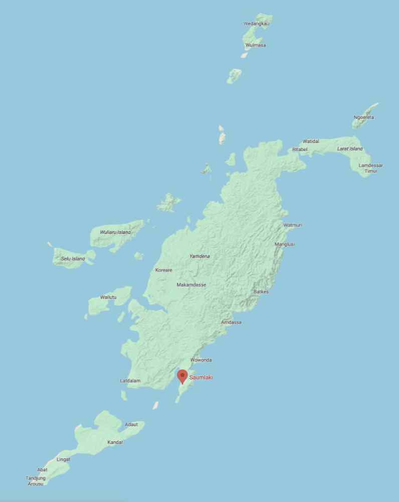 Description: Tanimbar Topography