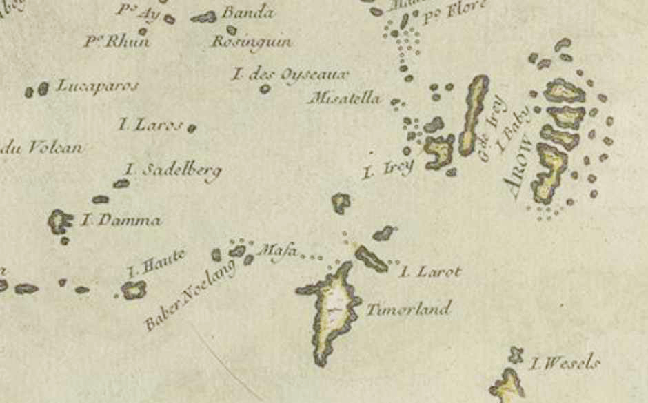 Description: Tanimbar map of 1756