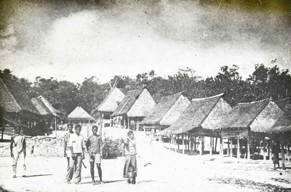 Description: Houses in a Tanimbar village