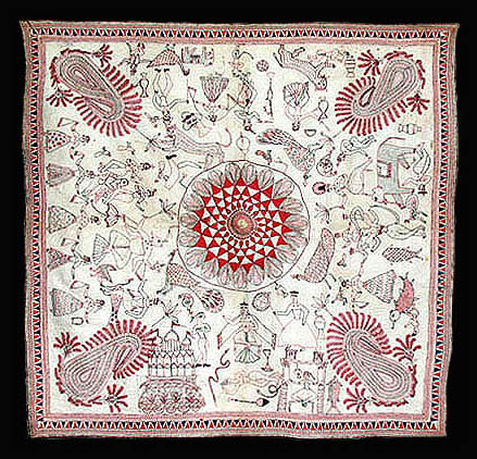 Description: A bayton kantha used to cover food plates
