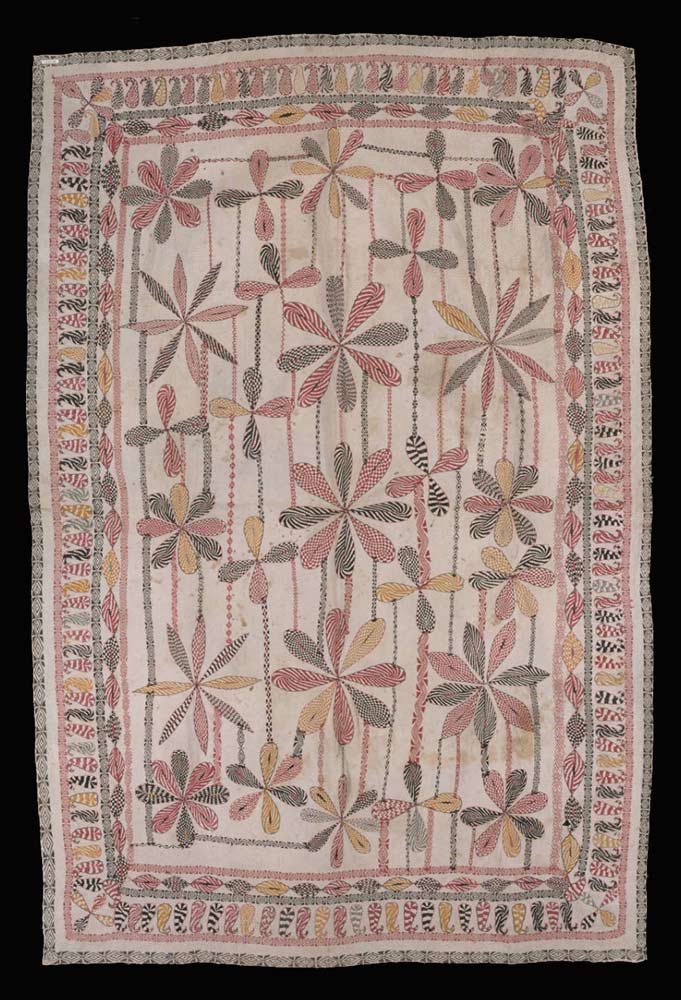 Description: Kantha coverlet. Victoria and Albert Museum