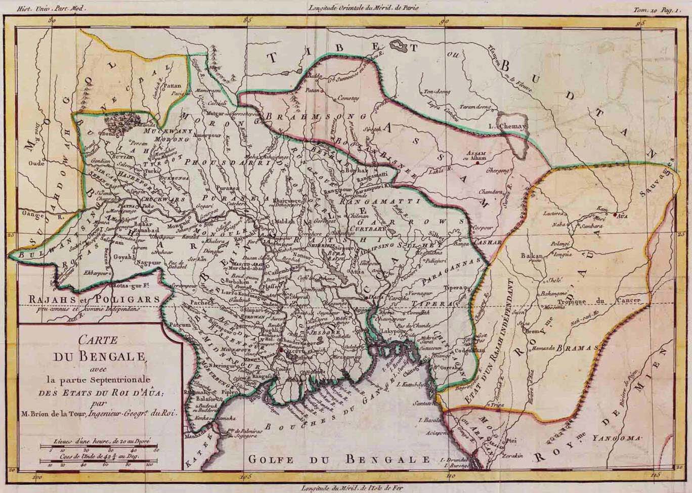 Description: Carte Du Bengale 1785