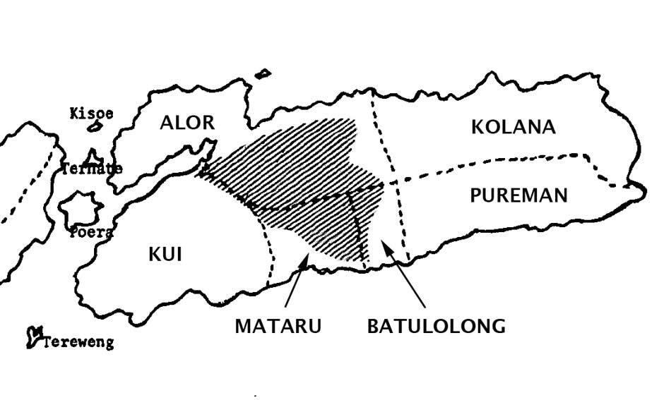 Description: The location of the 1918 uprisings on Alor