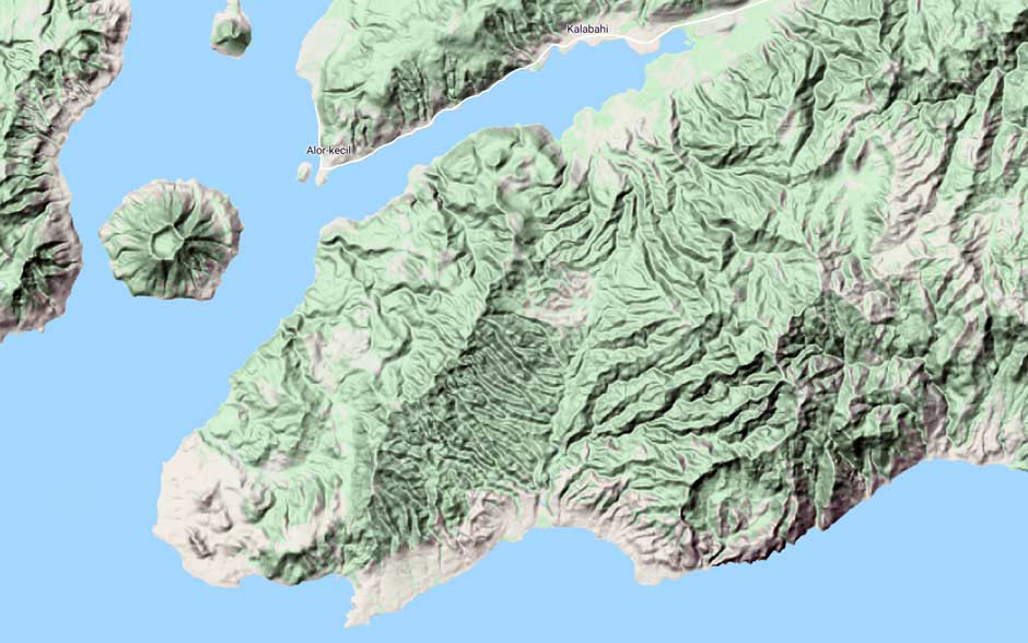 Description: The Topography of Kerajaan Kui and Alor Barat Daya