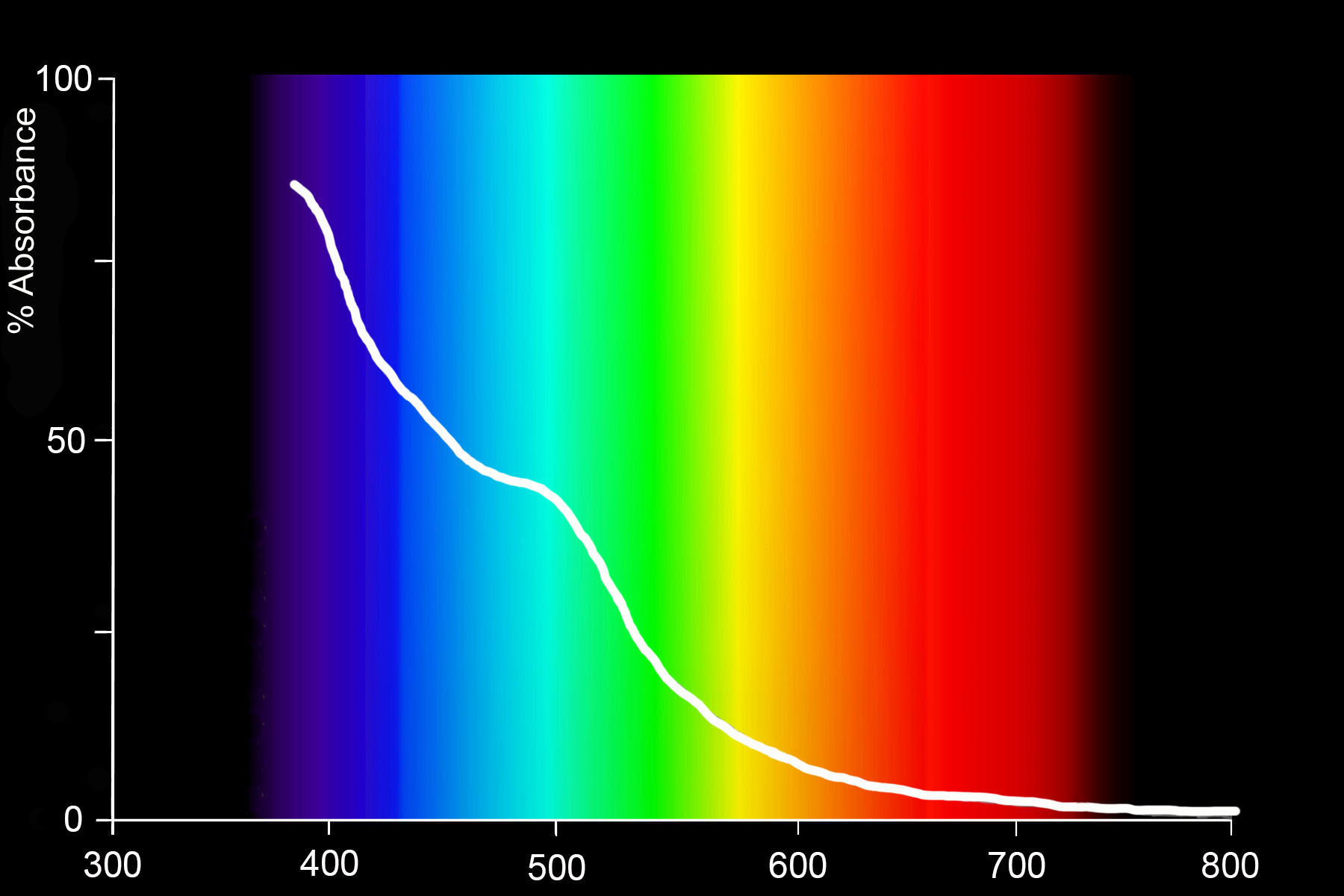 Description: Absorbance spectrum of mangosteen extract