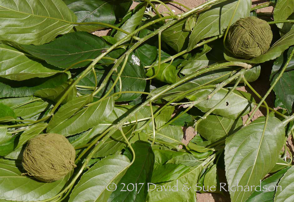 Description: Bals of cotton dyed with kruhi