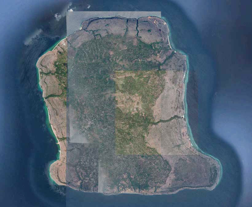 Description: Aerial view of Kisar Island