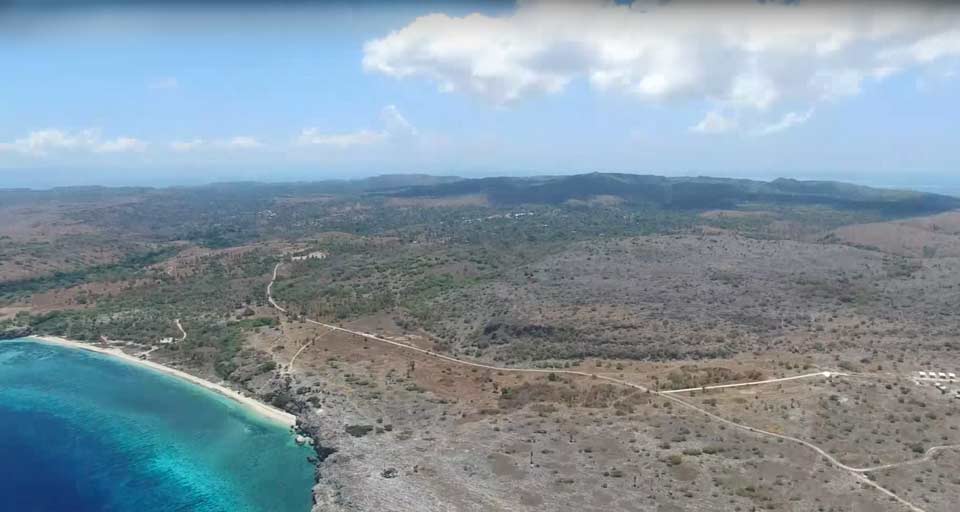 Description: Aerial view across Kisar Island from the northeast