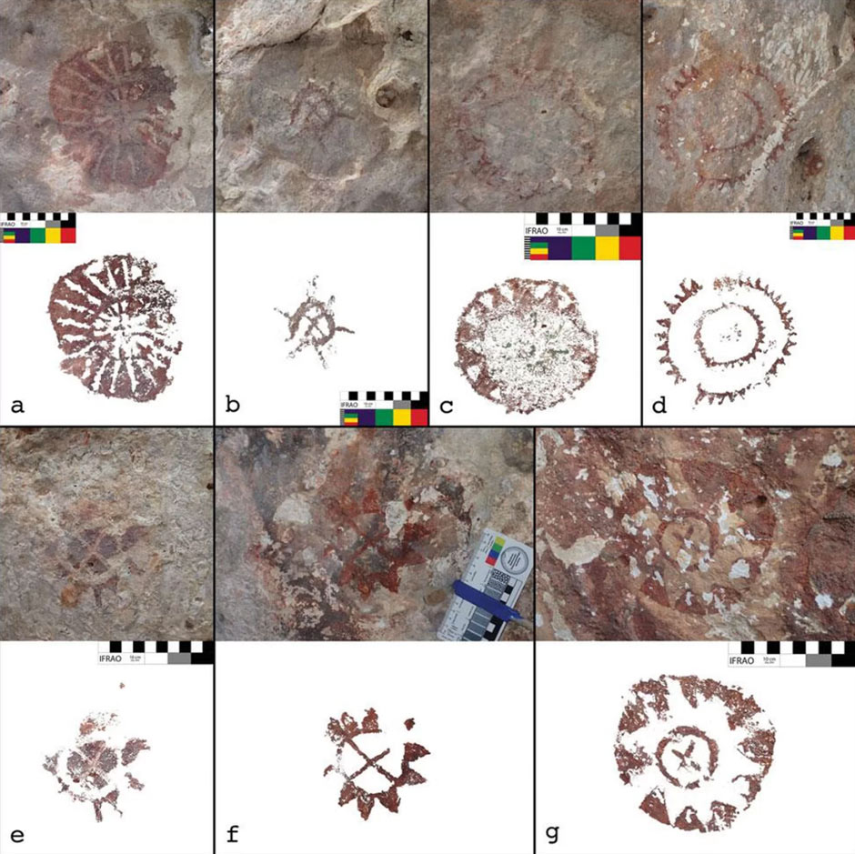 Description: Cave paintings from Kisar Island