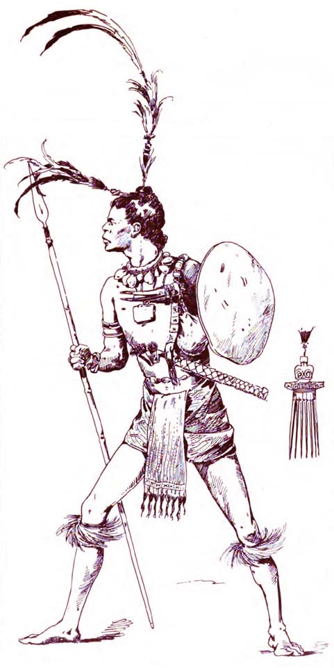 Description: Kisar warrior Jacobsen 1896