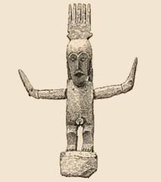 Description: Kisar statue of the God of Dance