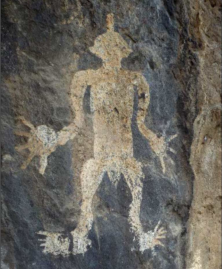 Description: Rock painting at Nali