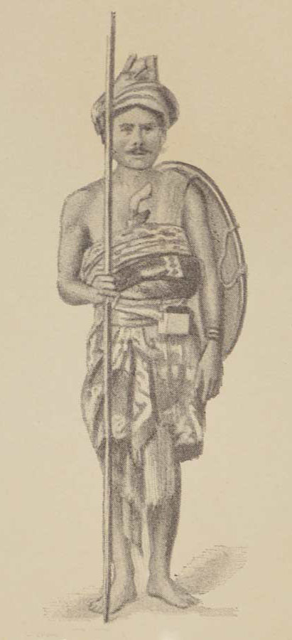 Description: A Sumbanese warrior