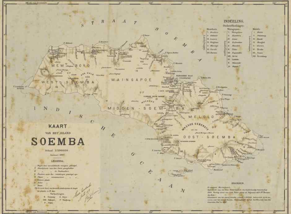 Description: 1895 map of Sumba