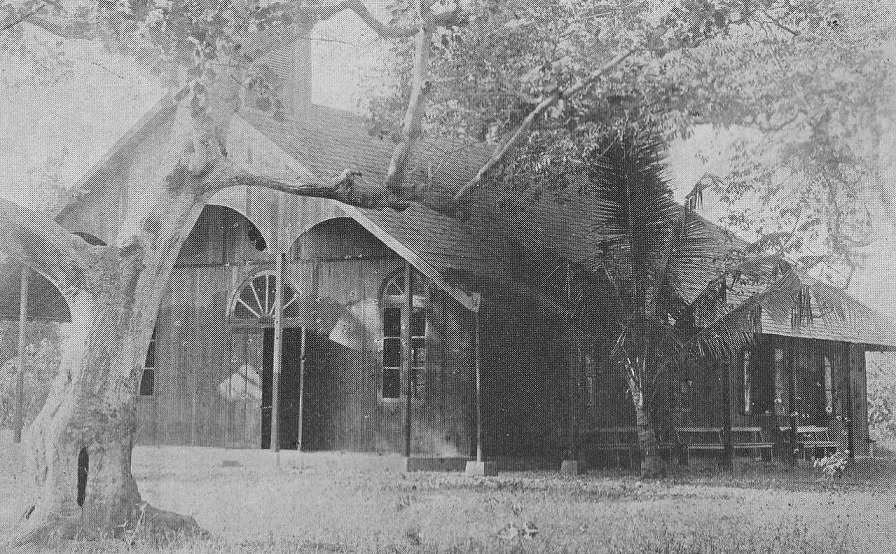 Description: The wooden church at Payeti in 1921