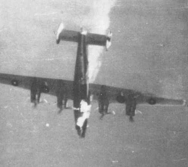 Description: An RAAF Liberator shot down near Sumba Island