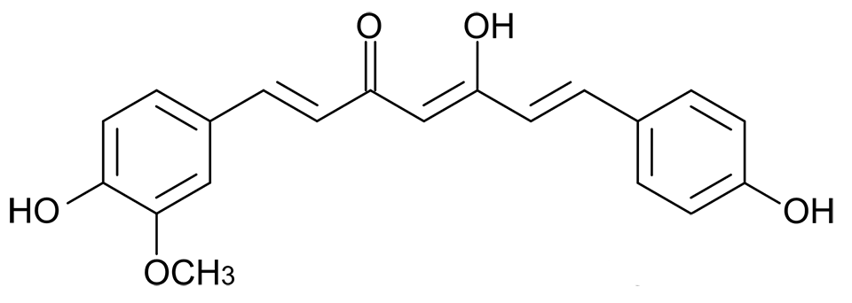 Description: Demethoxycurcumin structure