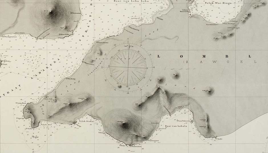 Description: Mingar from a Nautical Chart of Lomblen, dated 1911
