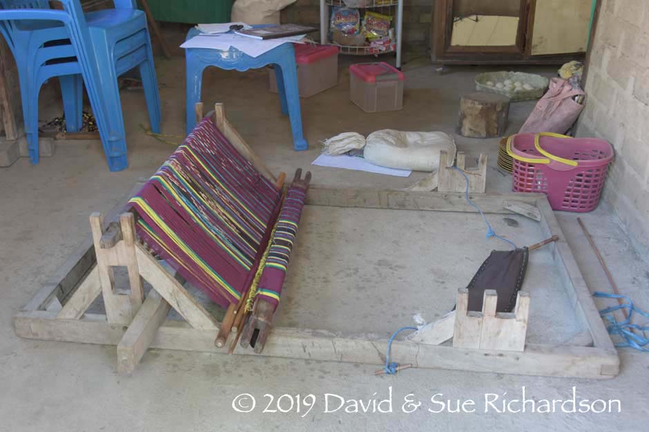 Description: A back tension loom in Lewopenutung