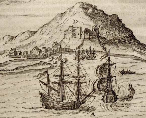 Description: Fort Henricus on Solor in about 1614