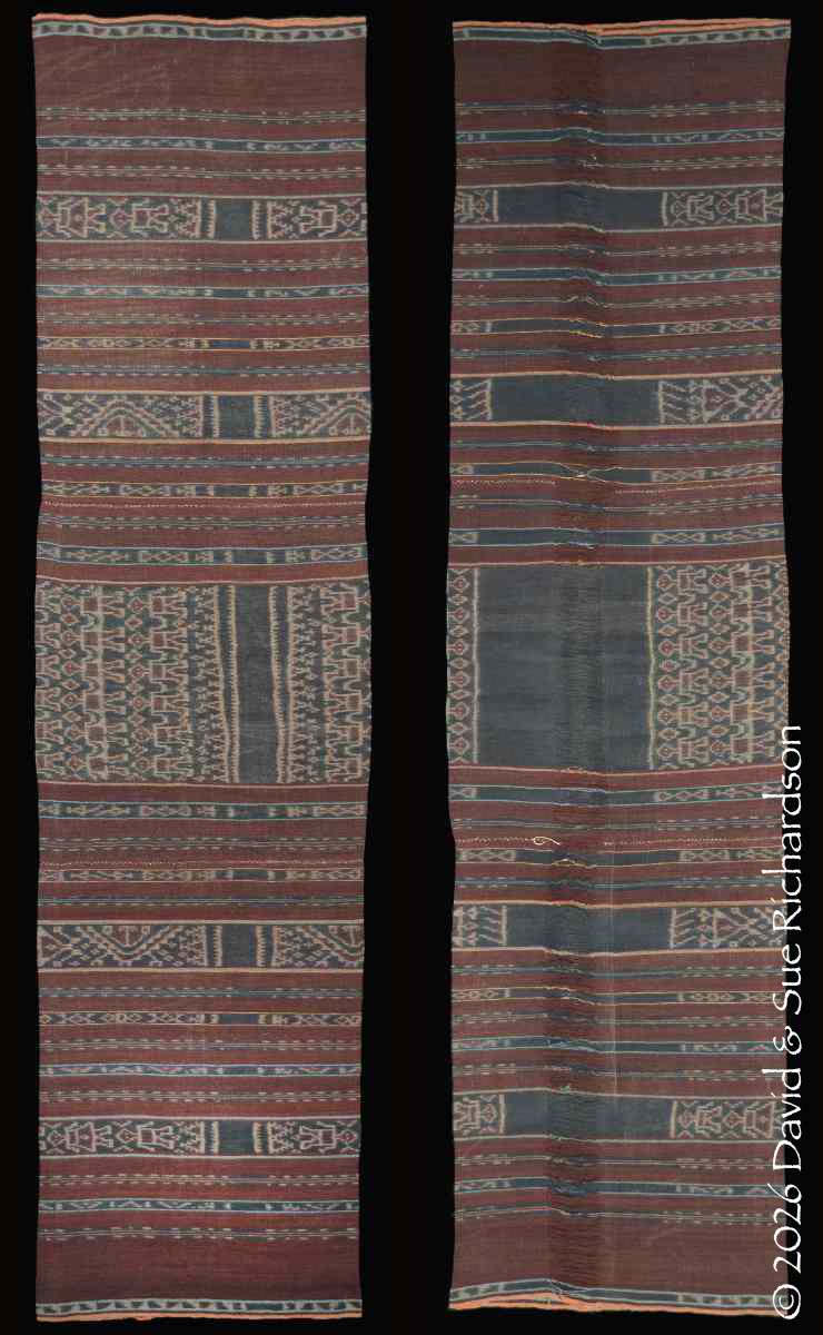 Description: A three-panel bridewealth petak harén