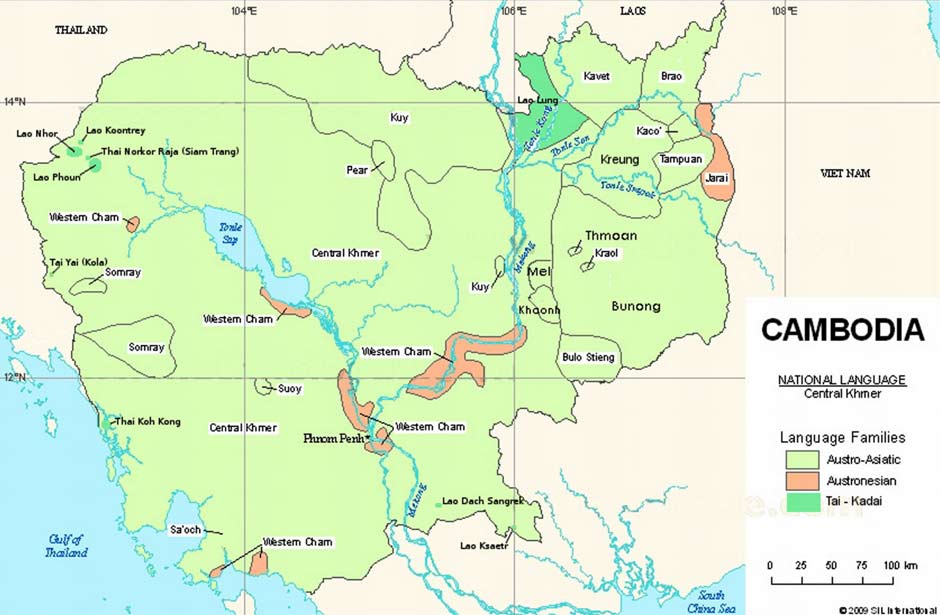Description: The ethnolinguistic groups of Cambodia