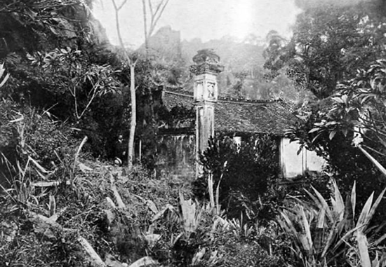 Description: A Cham temple in the forest of Cambodia