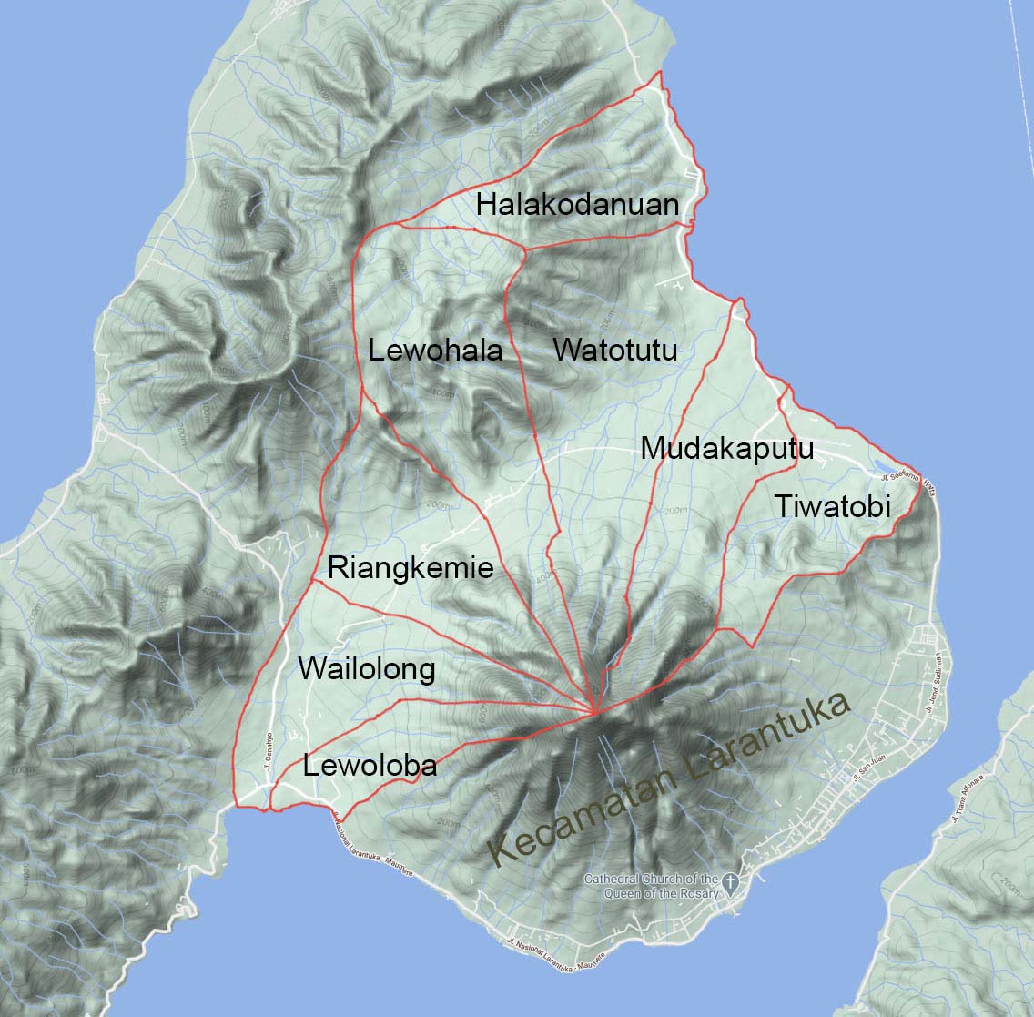 Description: The 8 desa of kecamatan Ile Mandiri