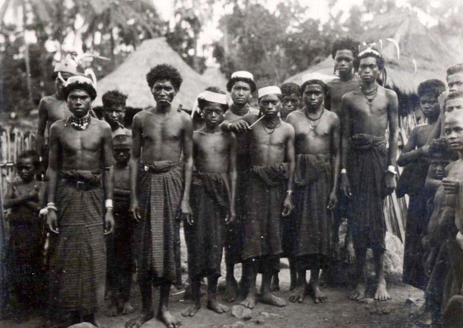 Description: A group of men in Lewoloba