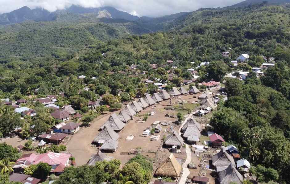 Description: The newly rebuilt traditional village in 2022