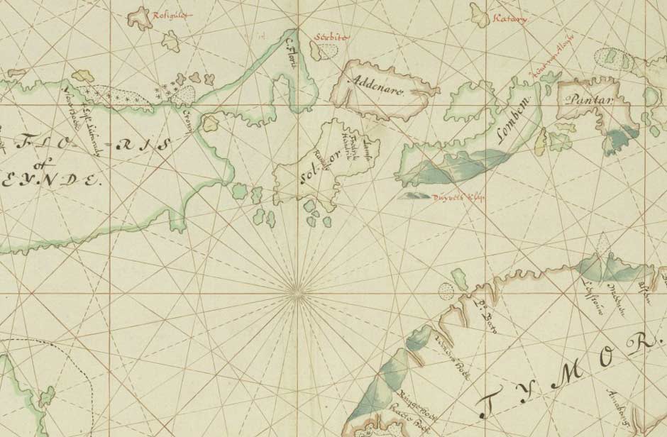 Description: Kaart van Timor en de Kleine Soendasche Eilanden