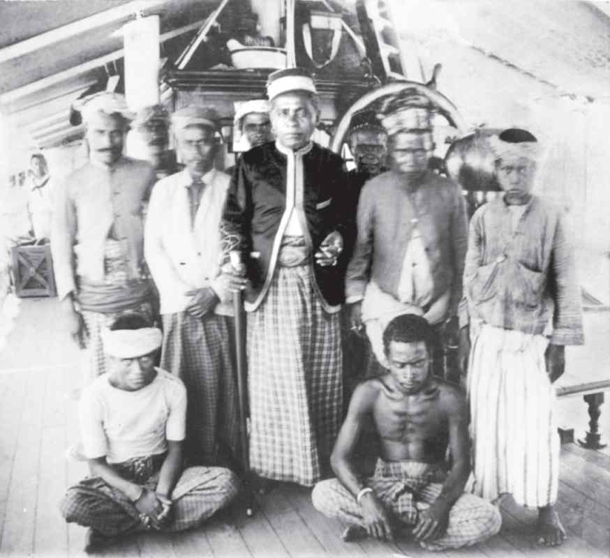 Description: The Raja of Adonara and his entourage