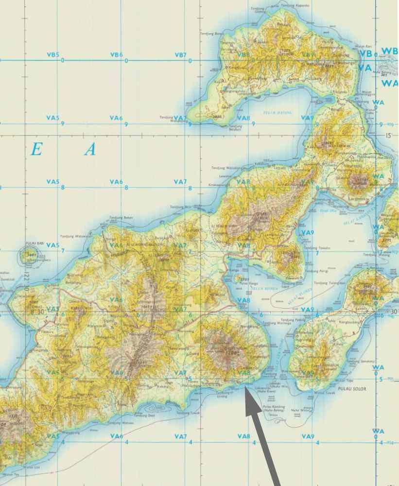 Description: A 1970 map of East Flores