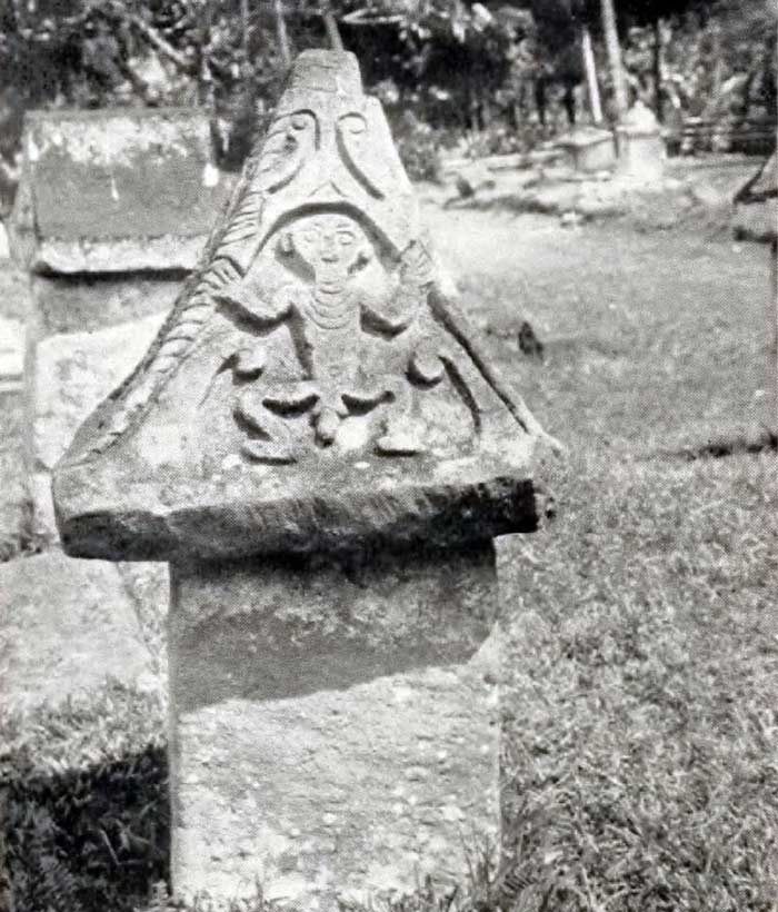 Description: Stone carving at Sawangan, Minahasa, northeast Sulawesi